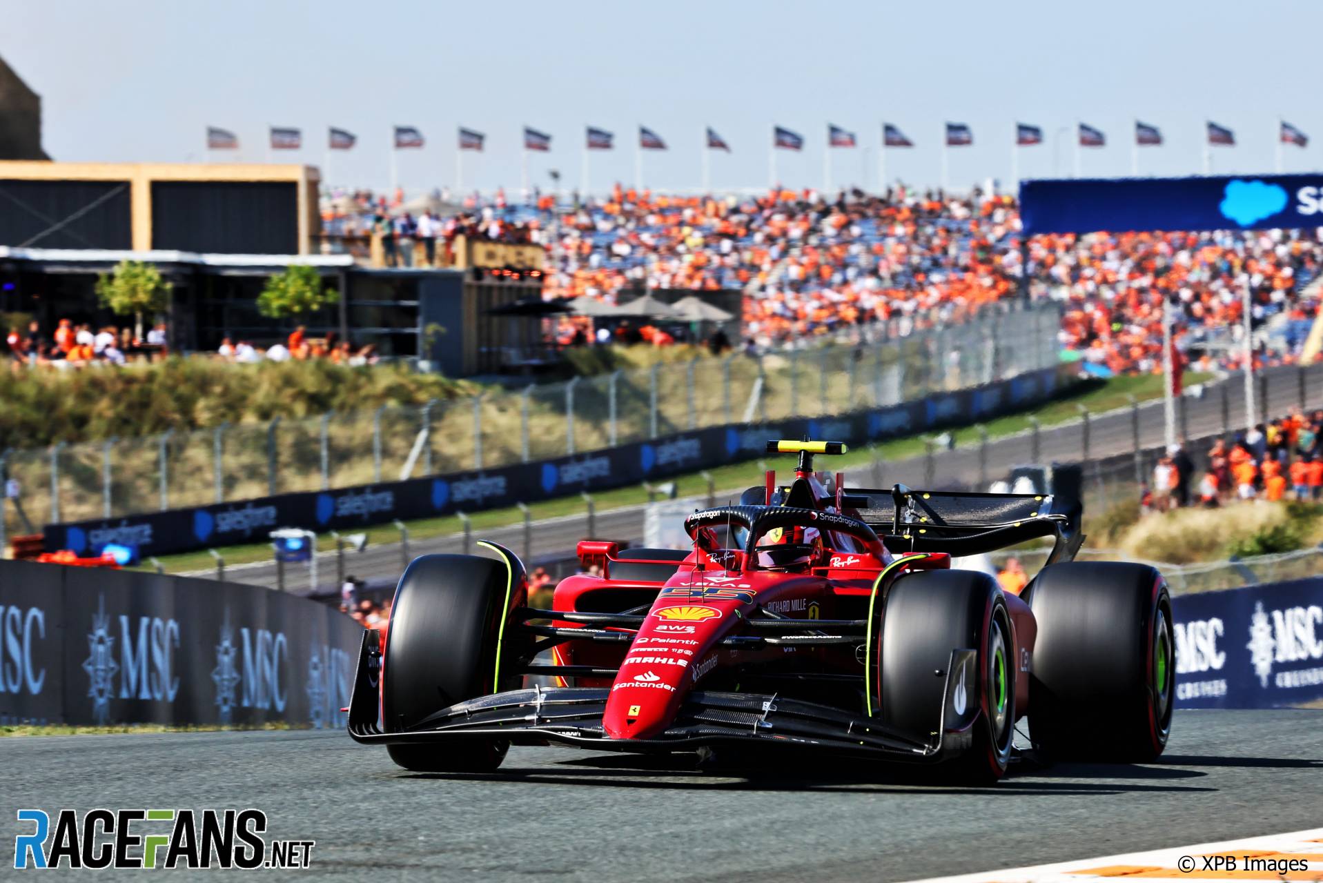 Carlos Sainz Jr, Ferrari, Circuit Zandvoort, 2022