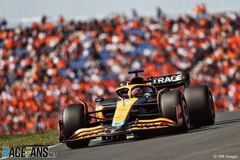 Daniel Ricciardo, McLaren, Circuit Zandvoort, 2022