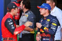 (L to R): Charles Leclerc, Ferrari; Max Verstappen, Red Bull, Circuit Zandvoort, 2022
