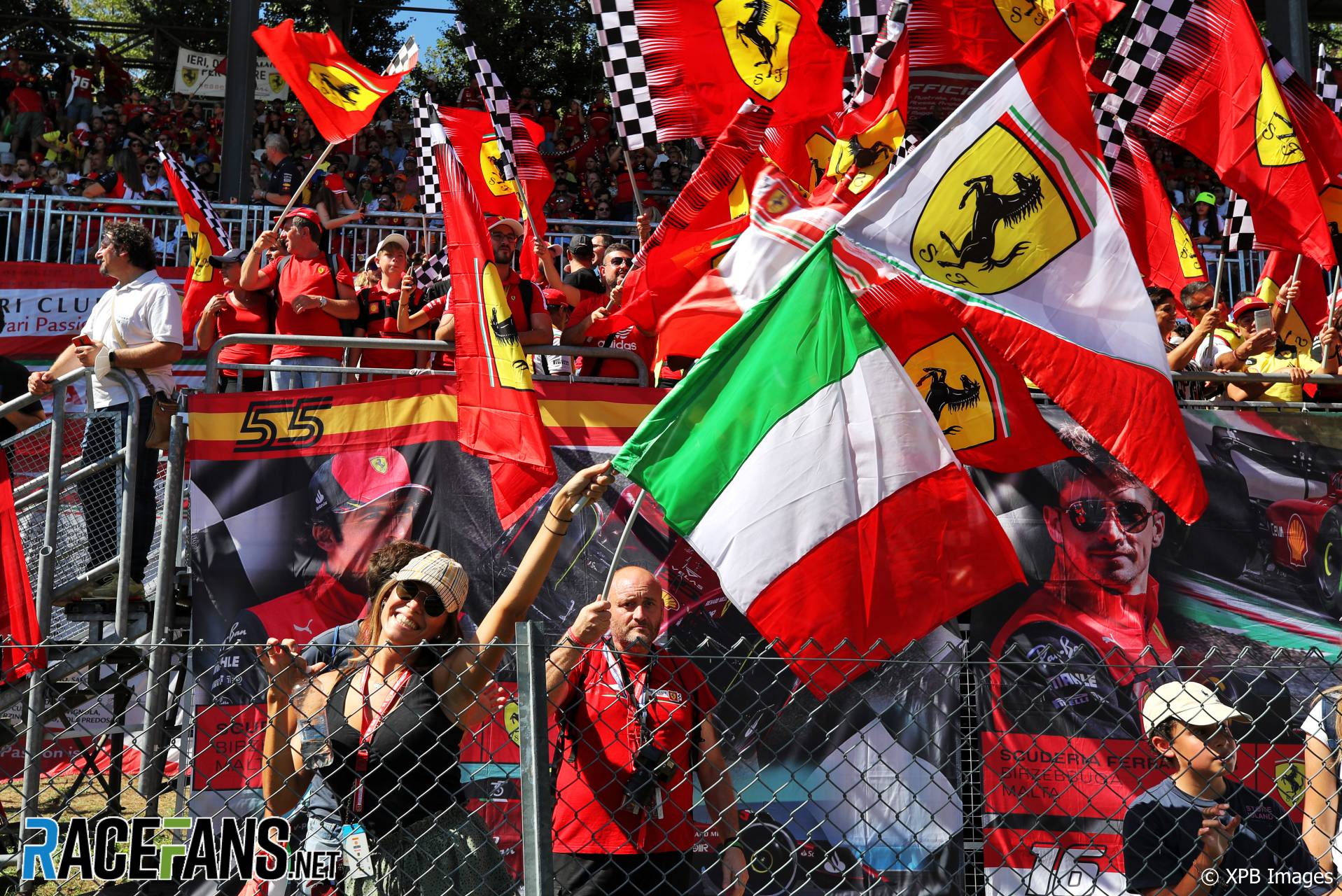 Circuit atmosphere, Monza, 2022