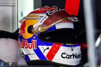 Max Verstappen’s helmet, Red Bull, Spa-Francorchamps, 2022