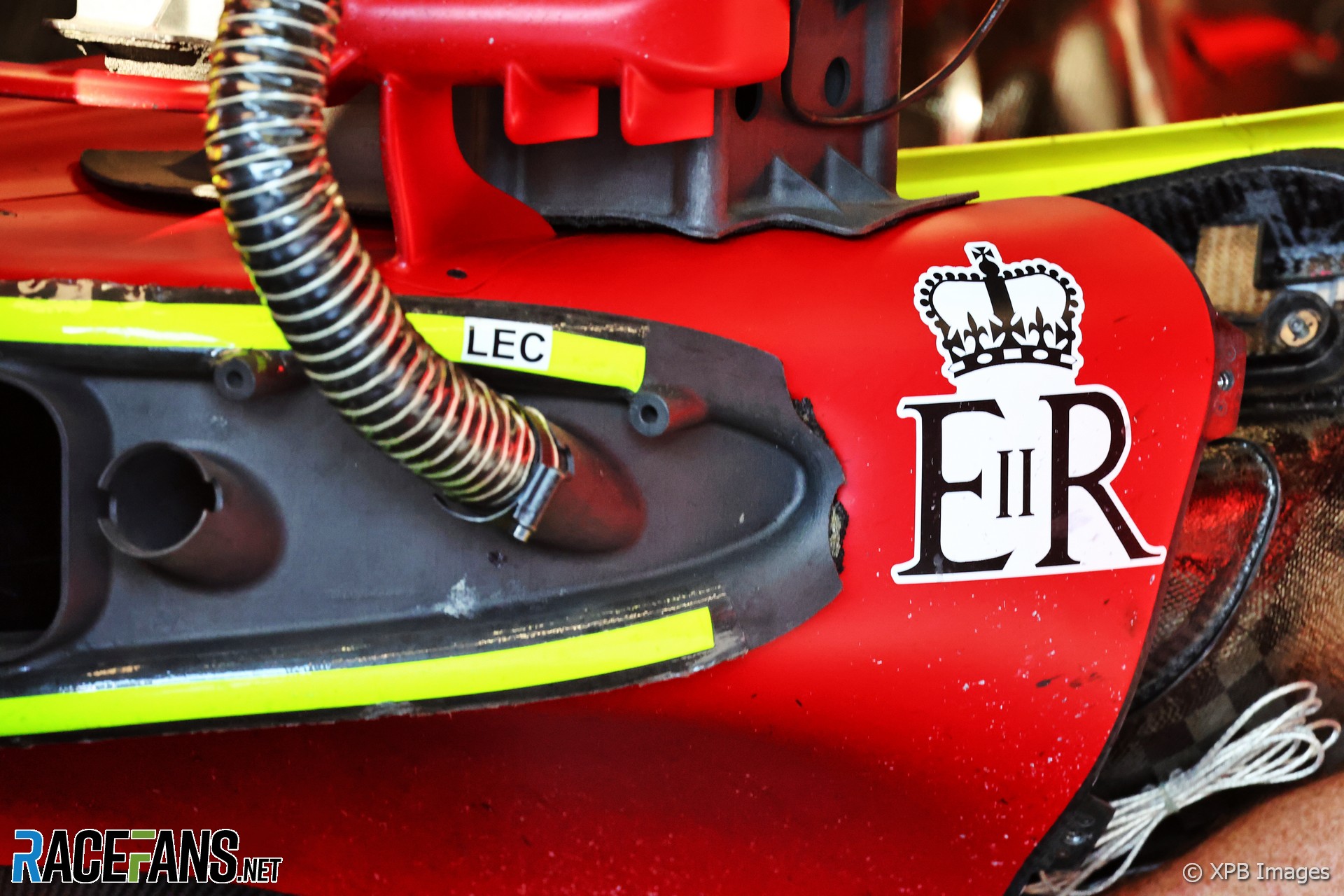 Ferrari tribute to Queen Elizabeth II, Monza, 2022