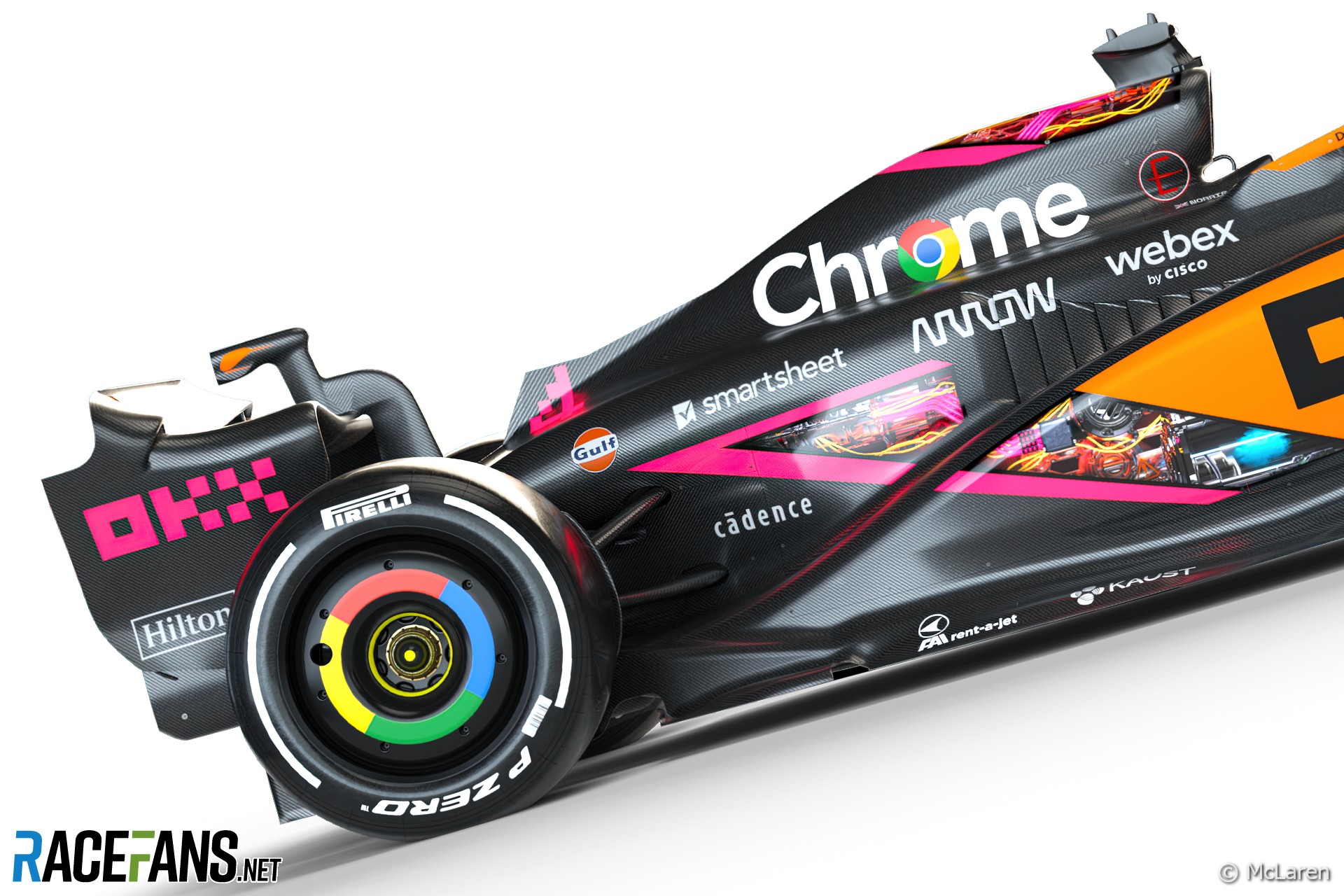 McLaren & crypto sponsor reveal special livery for next races RaceFans