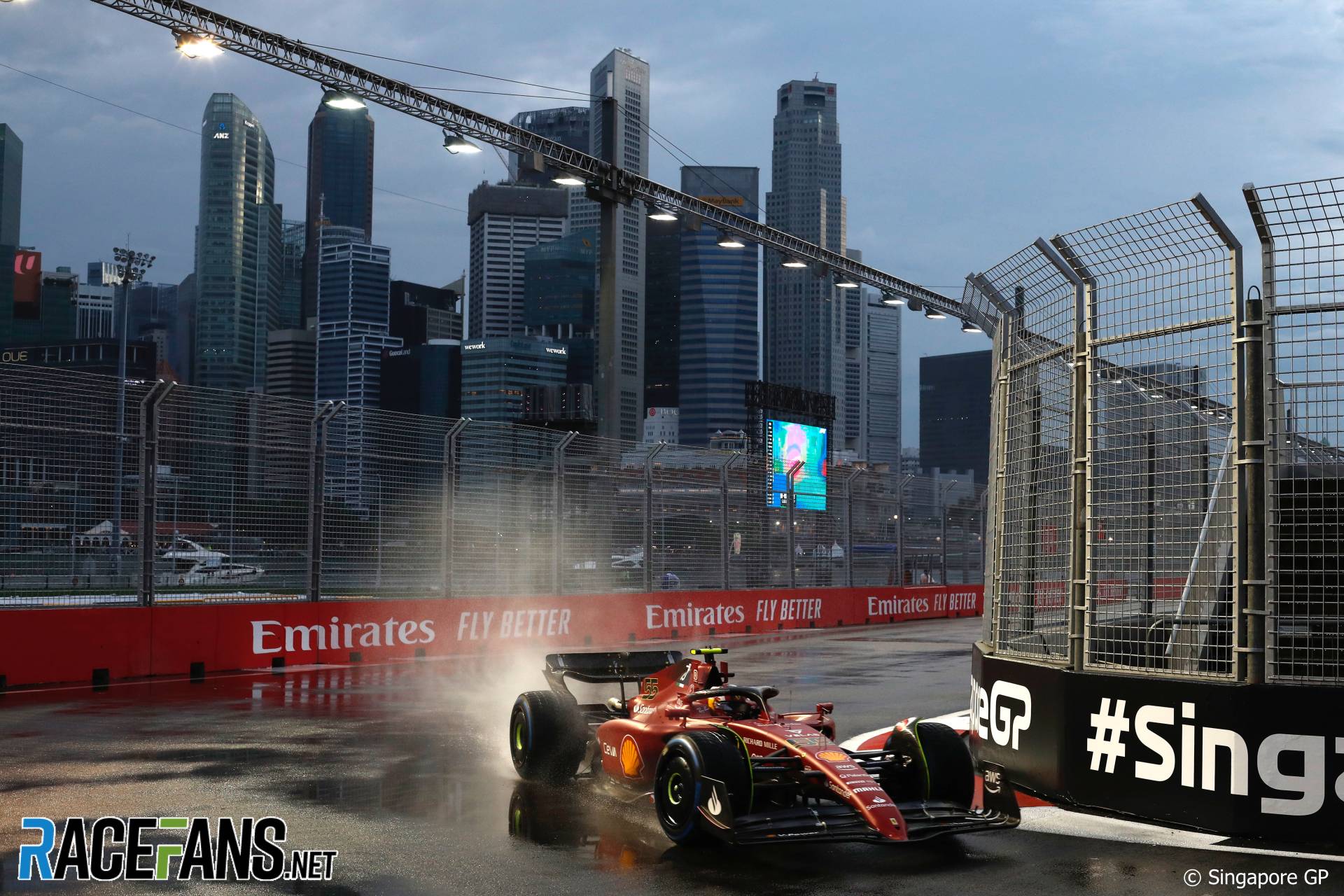 Carlos Sainz Jr, Ferrari, Singapore, 2022
