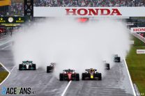 Japanese Grand Prix halted after two laps in heavy rain