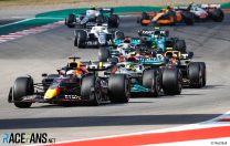 Verstappen passes Hamilton to win US GP and constructors’ title for Red Bull