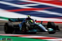 Hamilton and Russell encouraged by car’s pace despite “horrible” COTA bumps