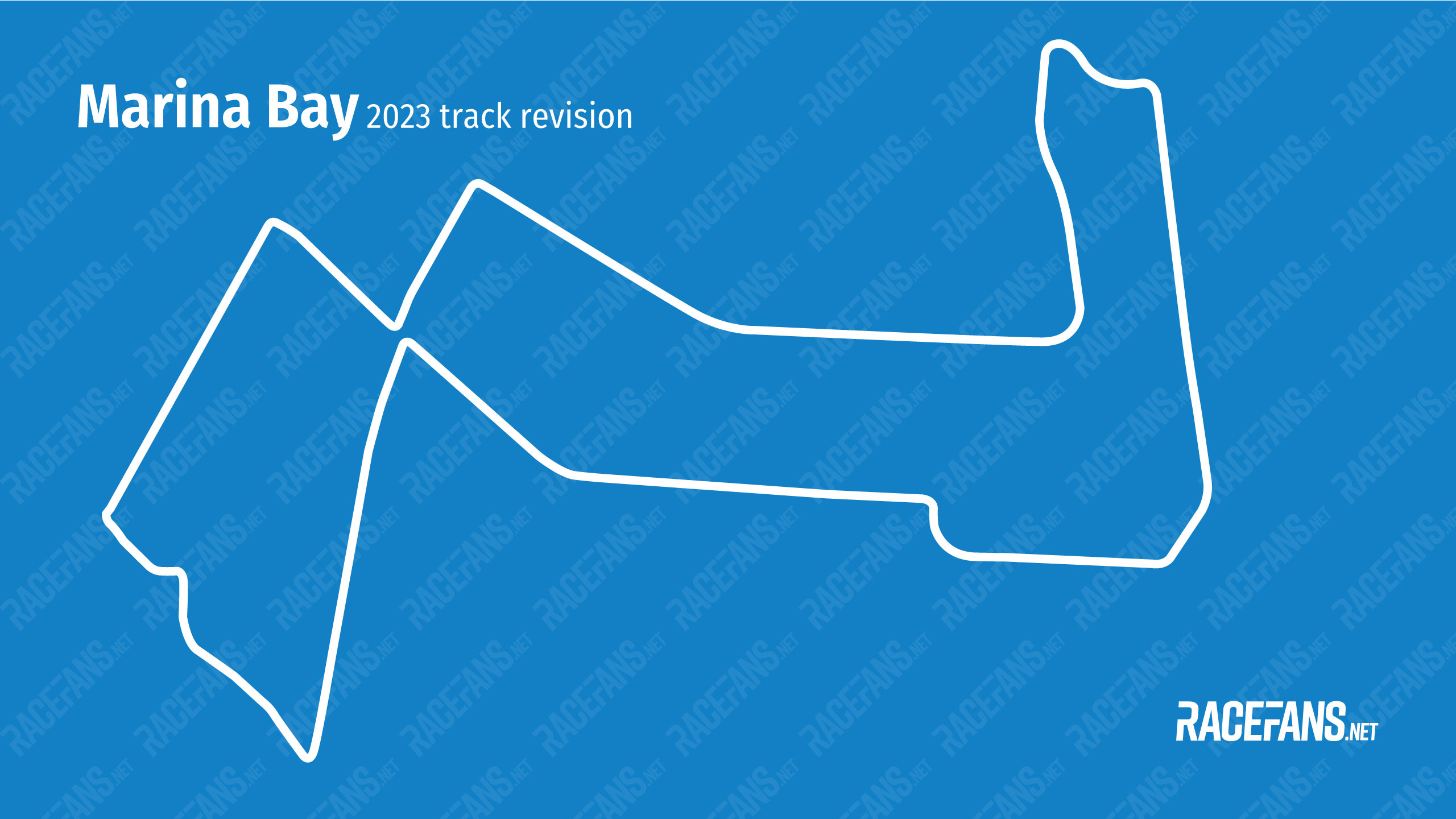 Singapore Grand Prix track map, 2023