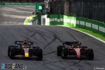(L to R): Max Verstappen, Red Bull; Carlos Sainz Jr, Ferrari, Interlagos, 2022
