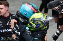 George Russell and Lewis Hamilton, Mercedes, Interlagos, 2022