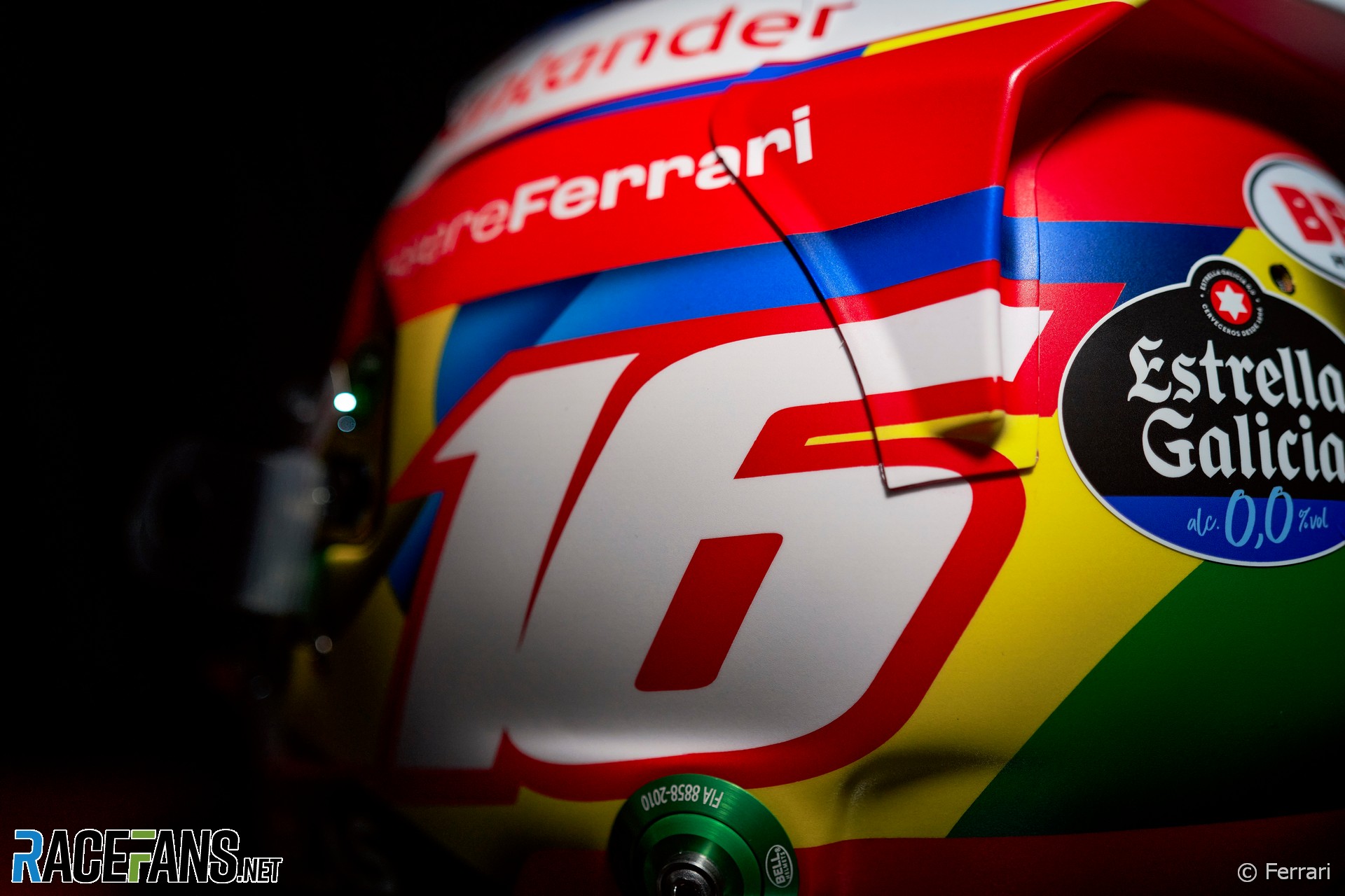 Charles Leclerc's 2022 Brazilian Grand Prix helmet