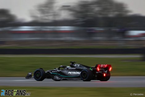 George Russell, Mercedes, Silverstone, 2023