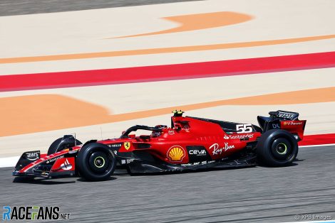 Carlos Sainz Jnr, Ferrari, Circuito Internacional do Bahrein, teste de pré-temporada de 2023