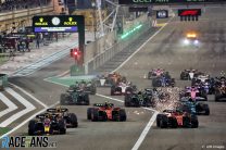 The start of the first grand prix of the 2023 Formula 1 season