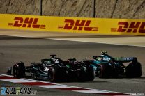 Fernando Alonso, Aston Martin and George Russell, Mercedes, Bahrain International Circuit, 2023