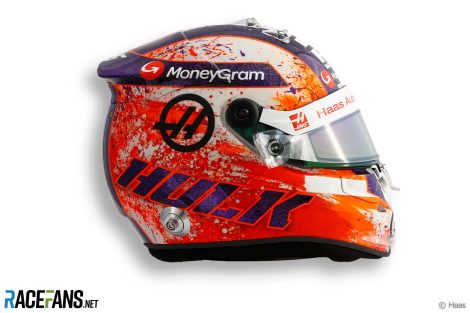 Nico Hulkenberg helmet, 2023