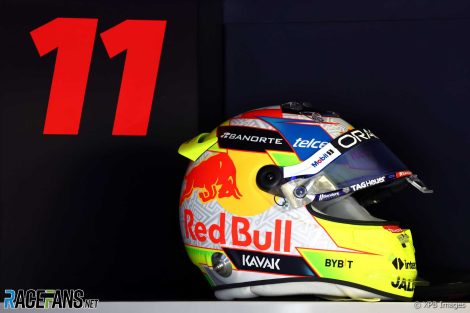 Sergio Perez's 2023 helmet