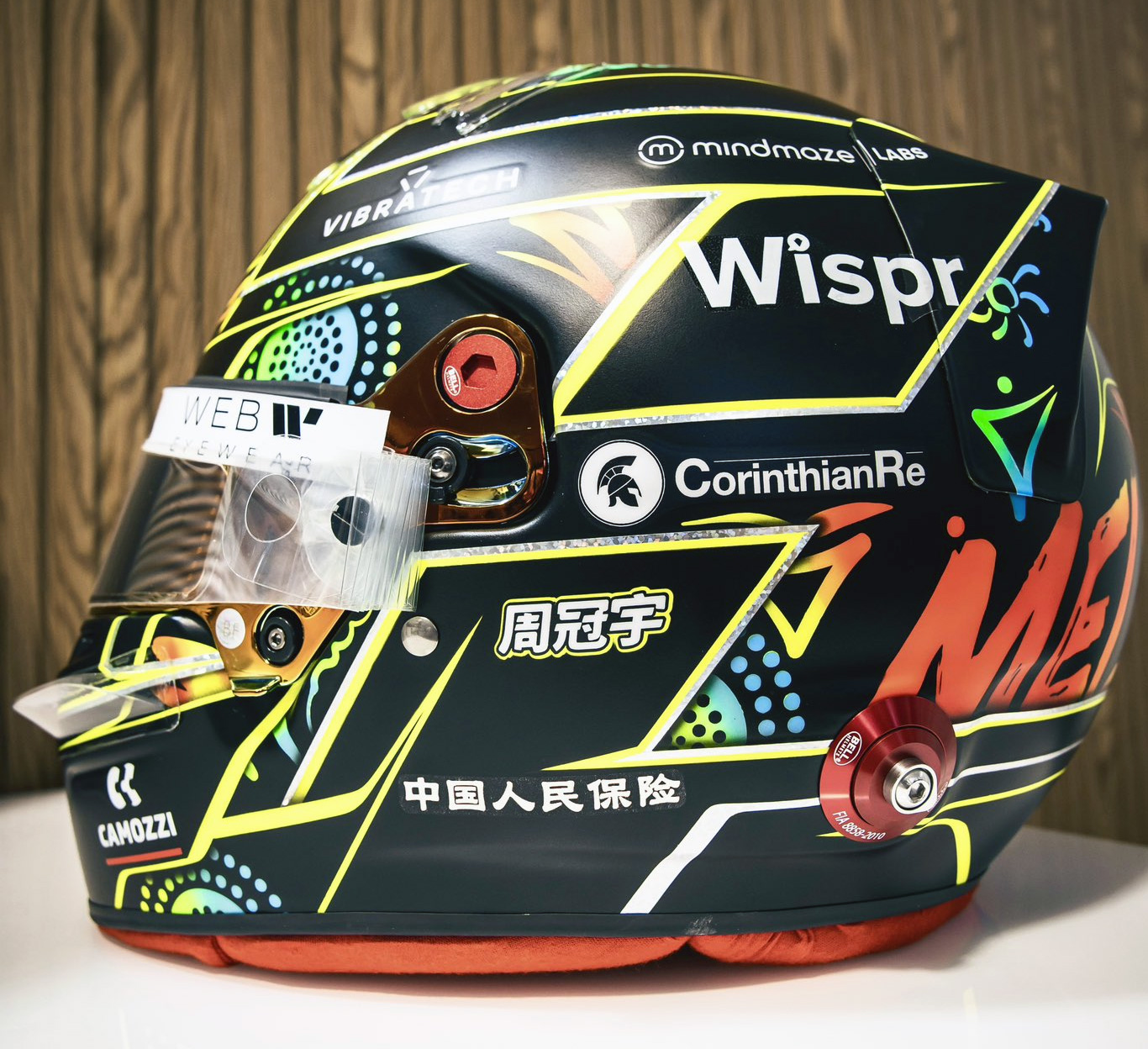 Zhou Guanyu's 2023 Australian Grand Prix helmet