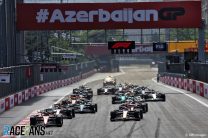 Race start, Baku City Circuit, 2023