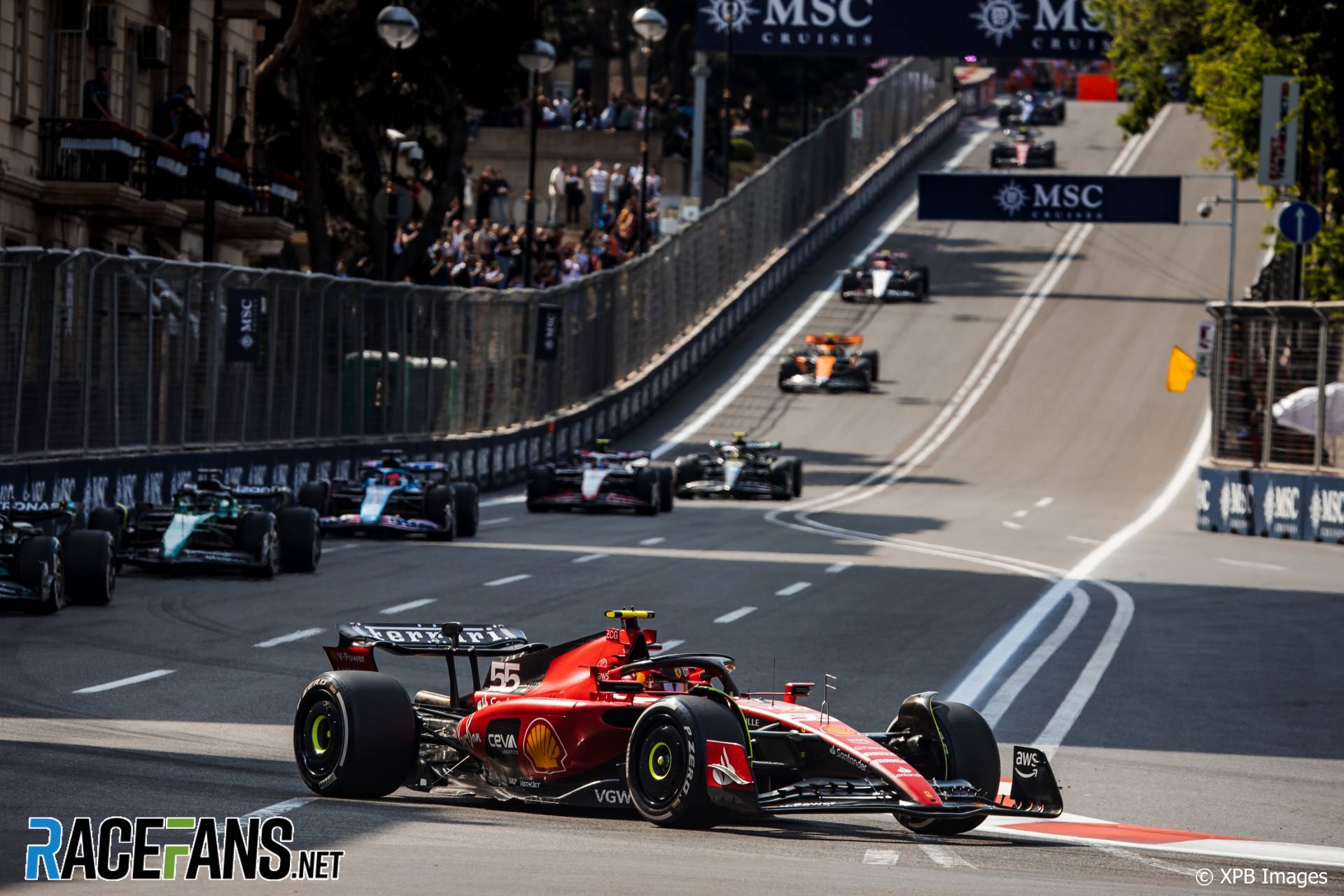 Carlos Sainz, Ferrari, Baku City Circuit, 2023