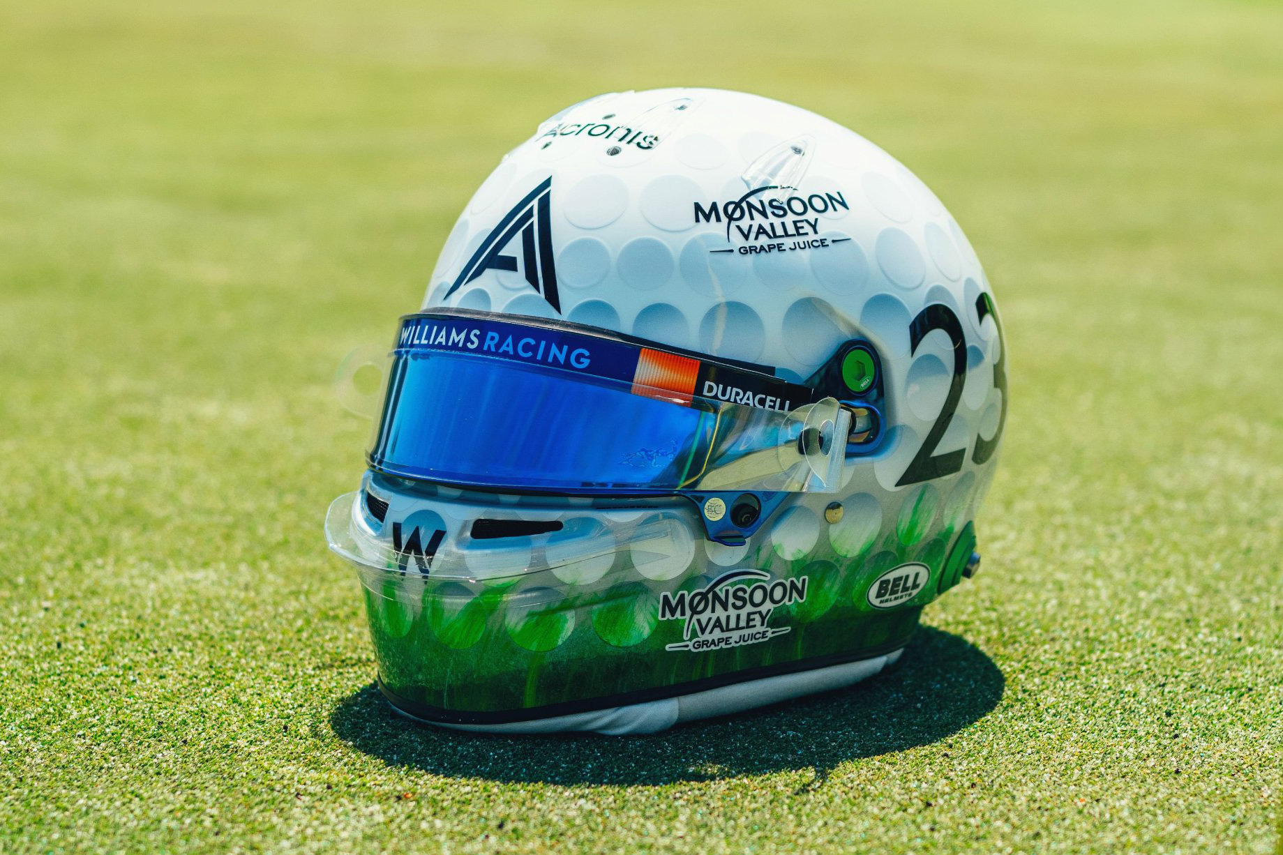 Alexander Albon's 2023 Miami Grand Prix helmet