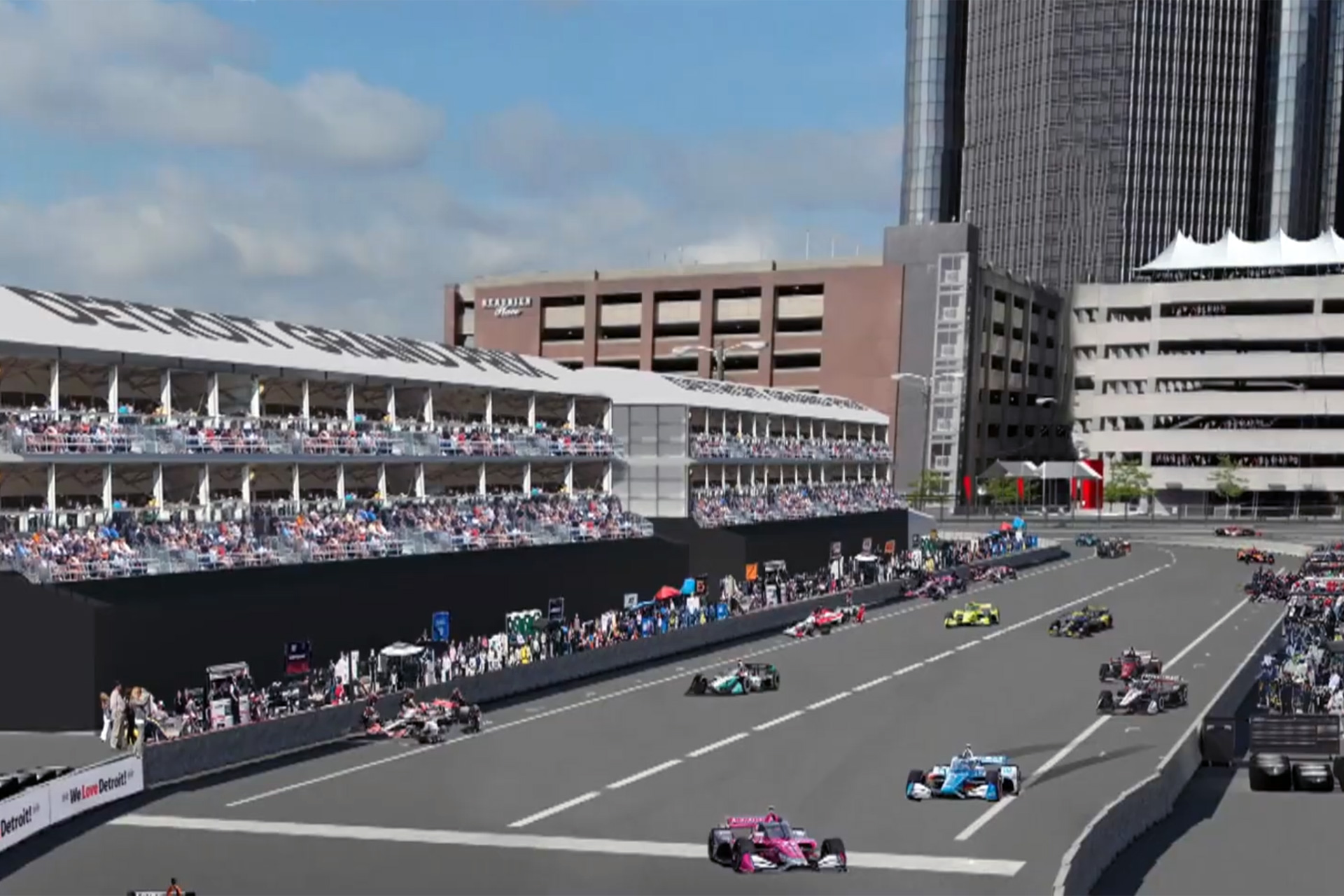 GP Detroitu odhaľuje nezvyčajnú obojstrannú boxovú uličku · RaceFans