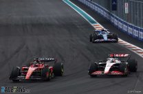 (L to R): Charles Leclerc, Ferrari, Kevin Magnussen, Haas, Miami International Autodrome, 2023