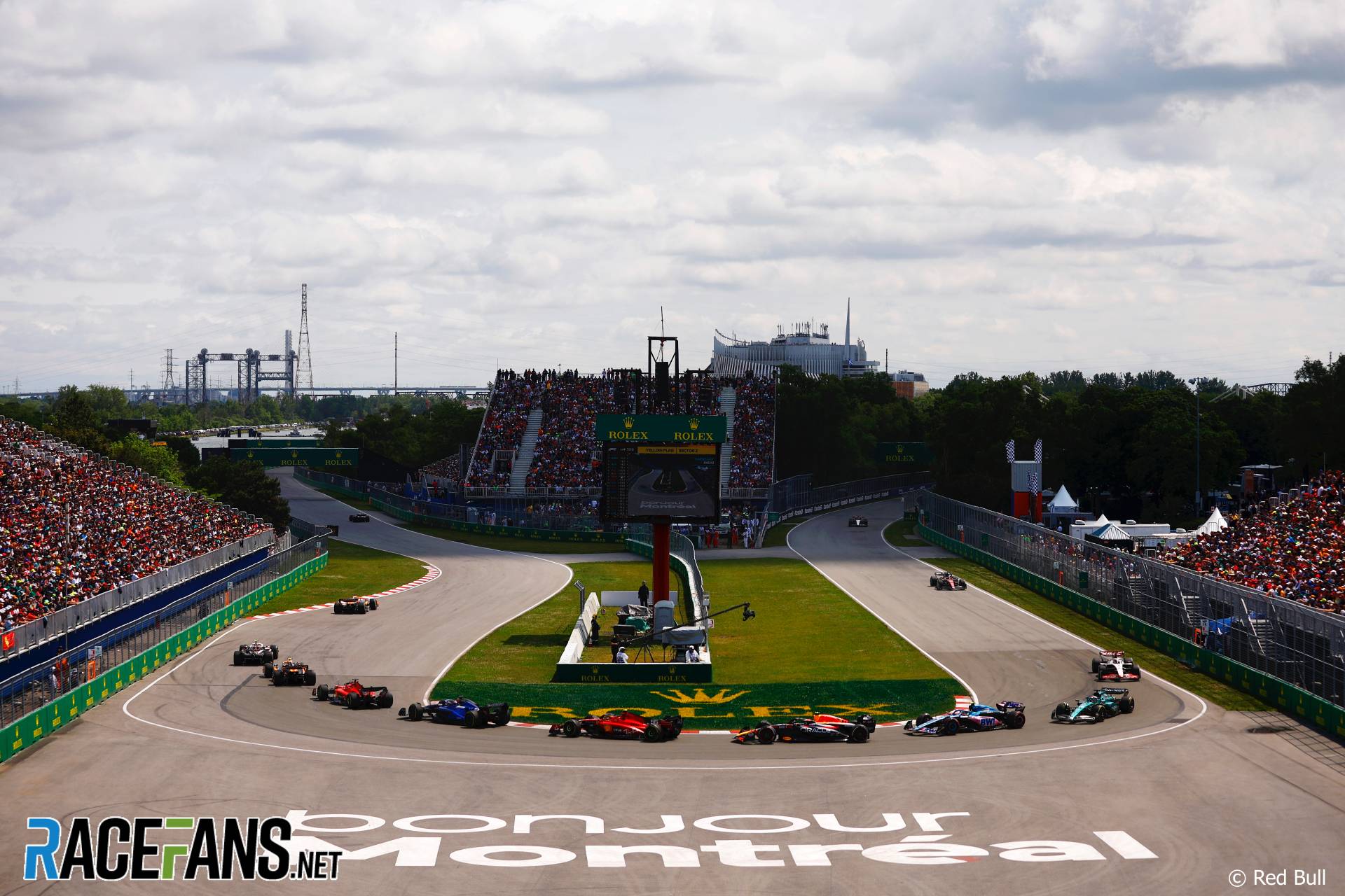 Race start, Circuit Gilles Villeneuve, 2023