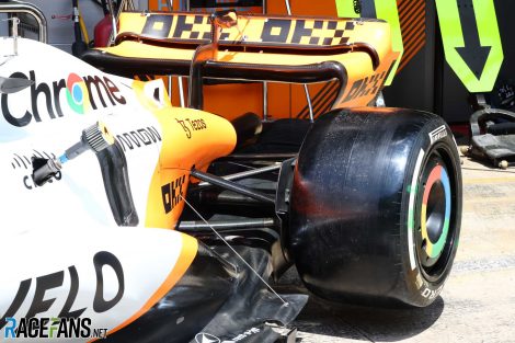 McLaren rear wing: Spanish Grand Prix