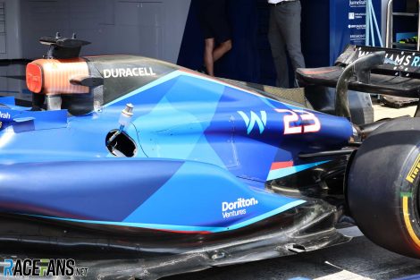Williams sidepods: Spanish Grand Prix