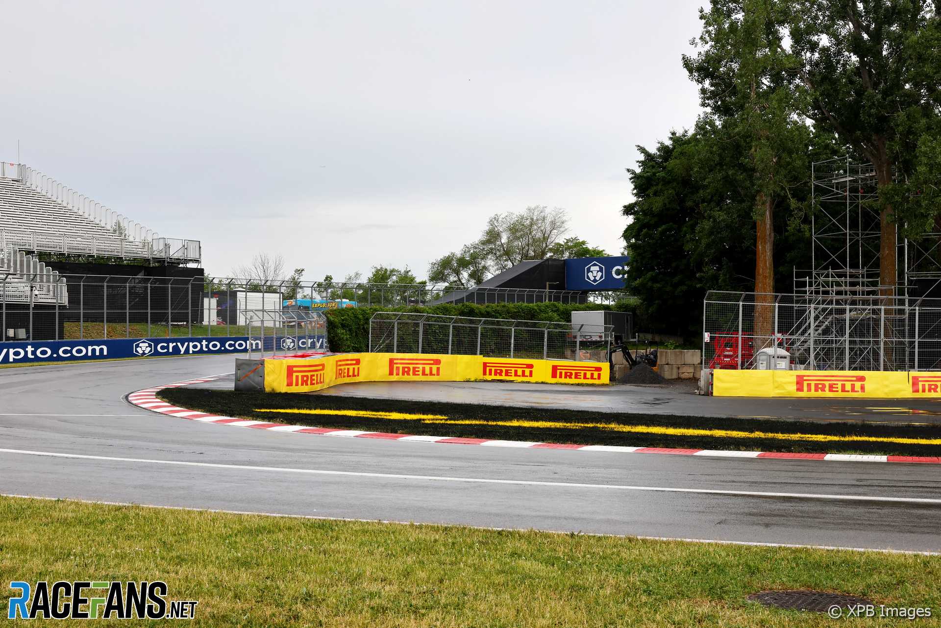 New turn one barrier, Circuit Gilles Villeneuve, 2023