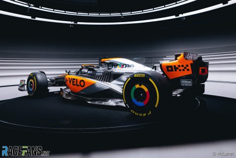 McLaren 'chrome' livery for 2023 British Grand Prix.