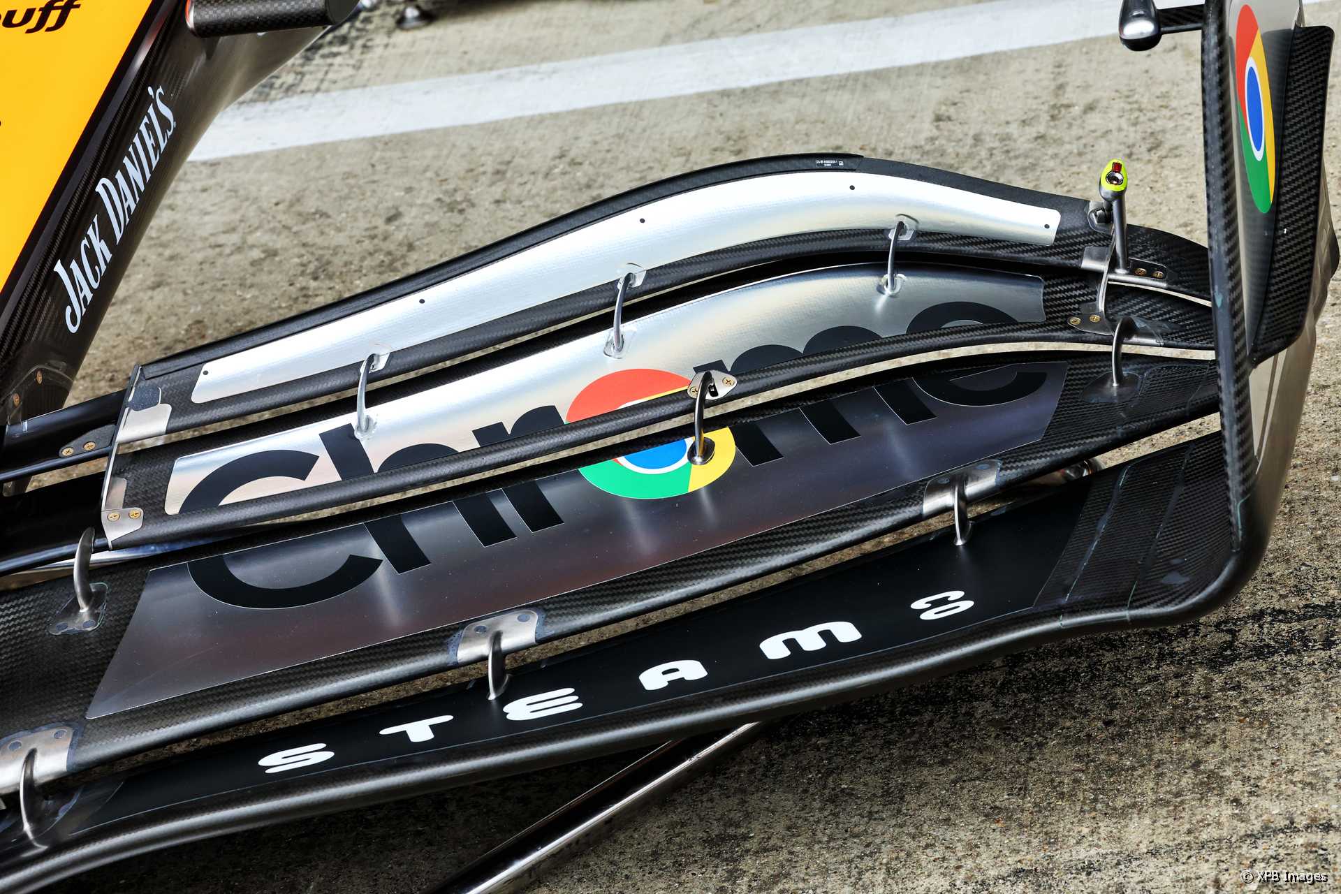 McLaren MCL60 front wing, Silverstone, 2023