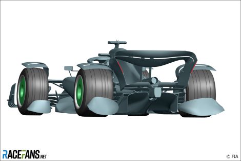 FIA 'spray guard' design for wet F1 races - rear