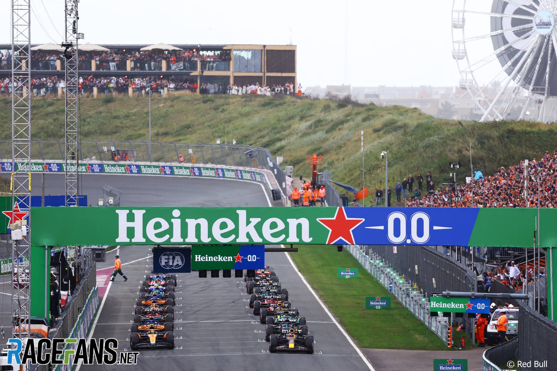 Start of the 2023 Dutch Grand Prix at Zandvoort