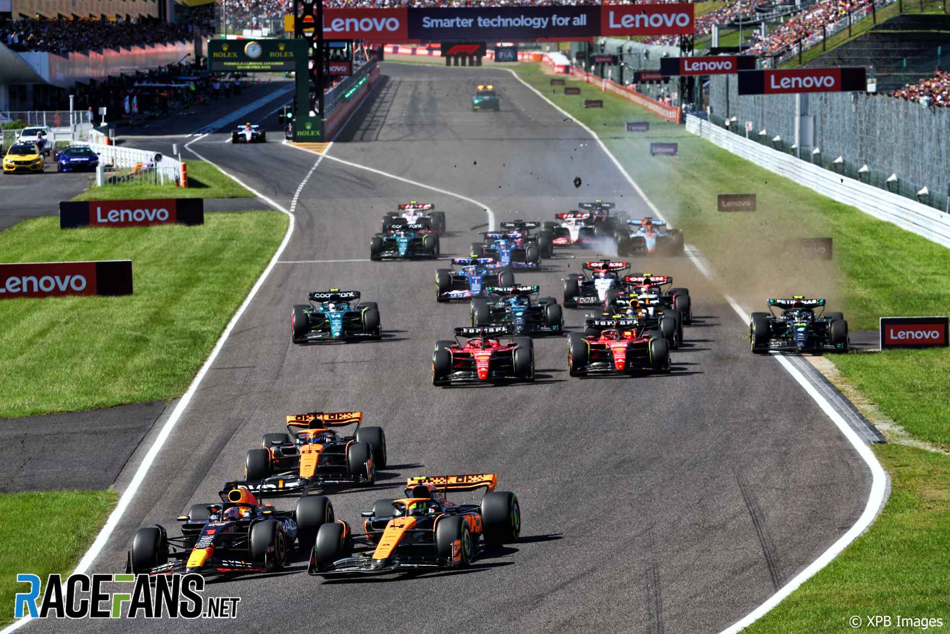 The 2023 Japanese Grand Prix was held at Suzuka and won by Max Verstappen
