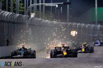 George Russell, Mercedes, Max Verstappen, Red Bull, Singapore, 2023