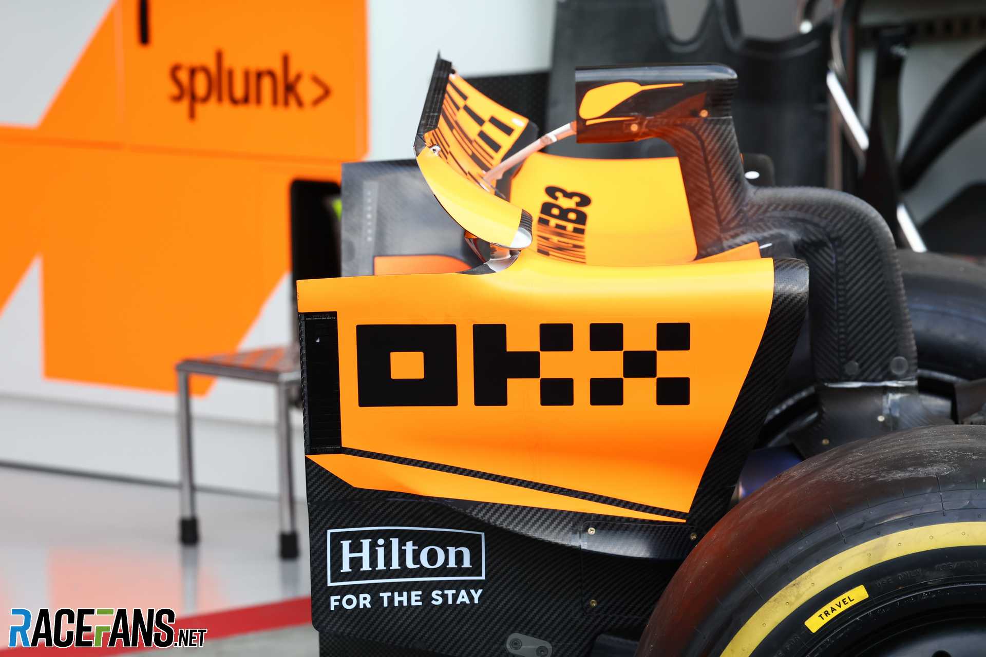 McLaren rear wing endplate