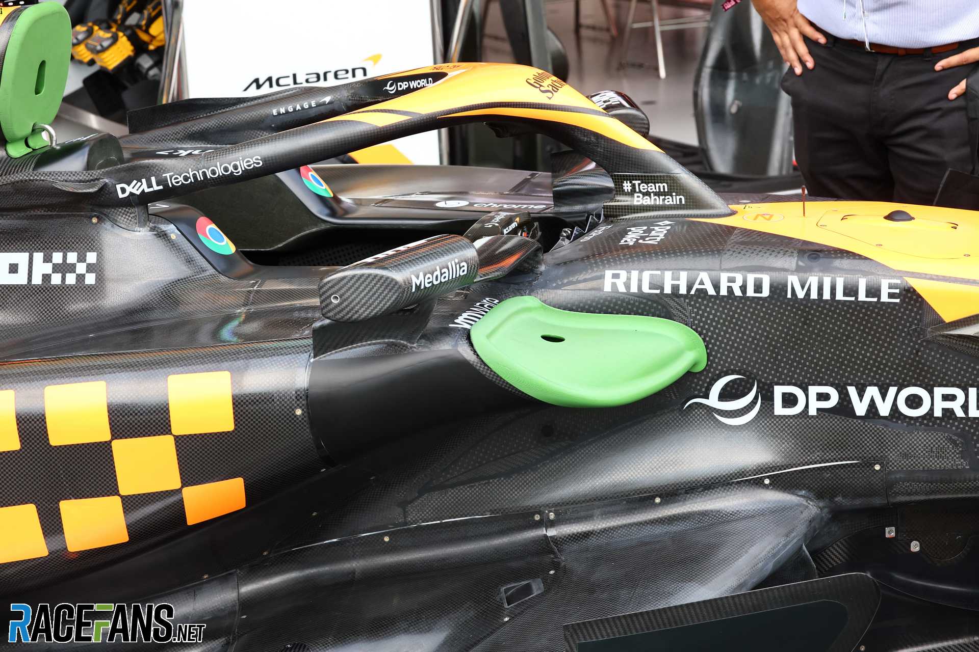 McLaren sidepod inlet