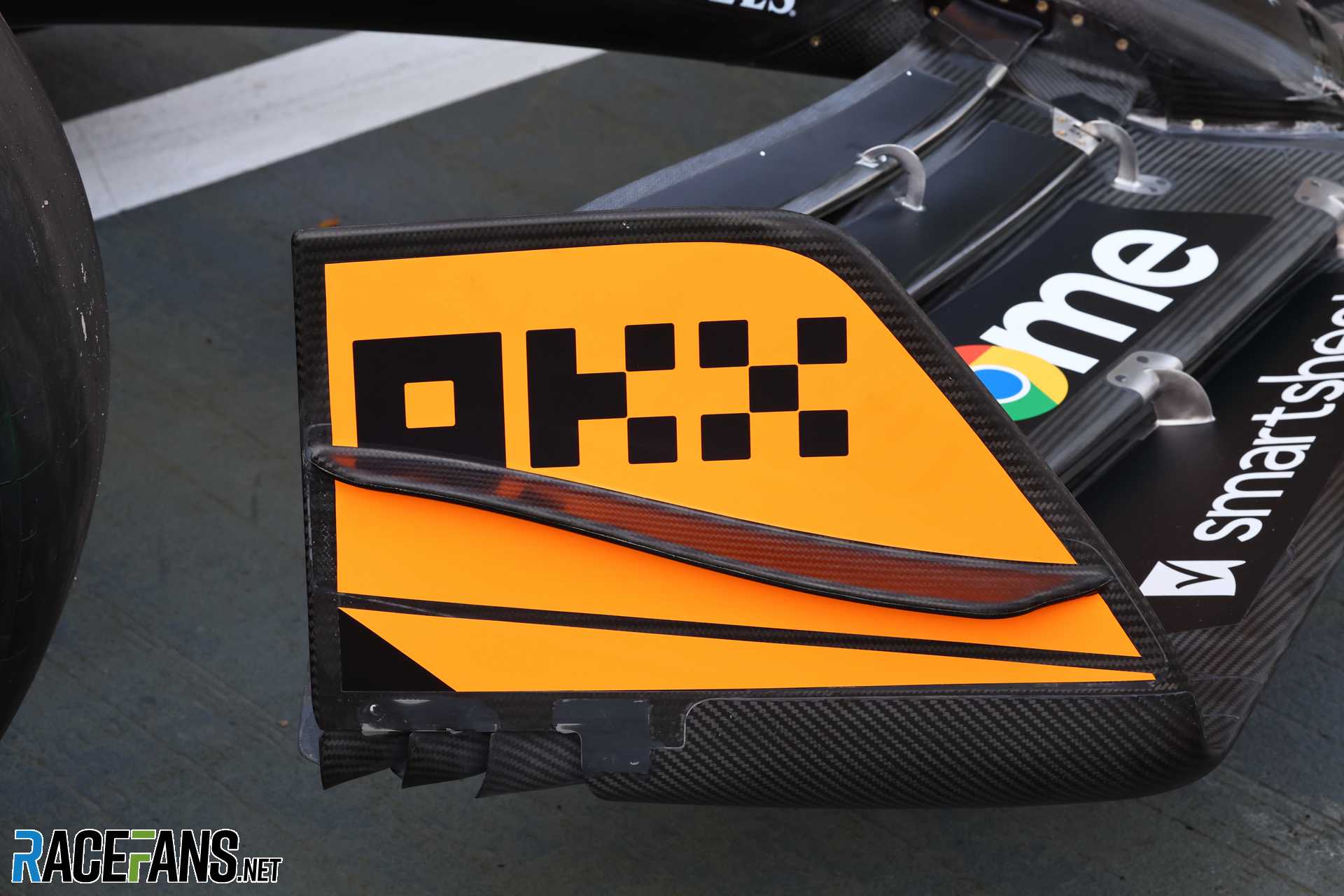 McLaren front wing endplate