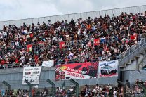 Spectators and banners, Suzuka, 2023