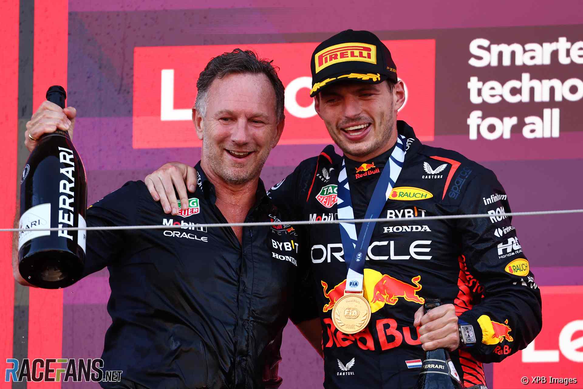 Christian Horner, Max Verstappen, Red Bull, Suzuka, 2023