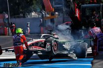 Kevin Magnussen's crash, Haas, Autodromo Hermanos Rodriguez, 2023