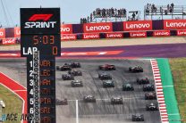 Sprint race start, Circuit of the Americas, 2023