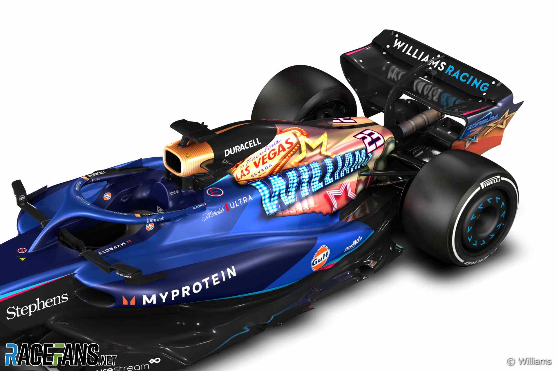Williams' 2023 Las Vegas Grand Prix livery