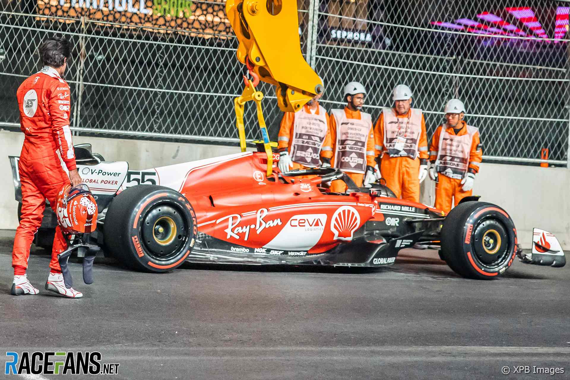 Carlos Sainz Jnr, Ferrari, Las Vegas Strip Circuit, 2023