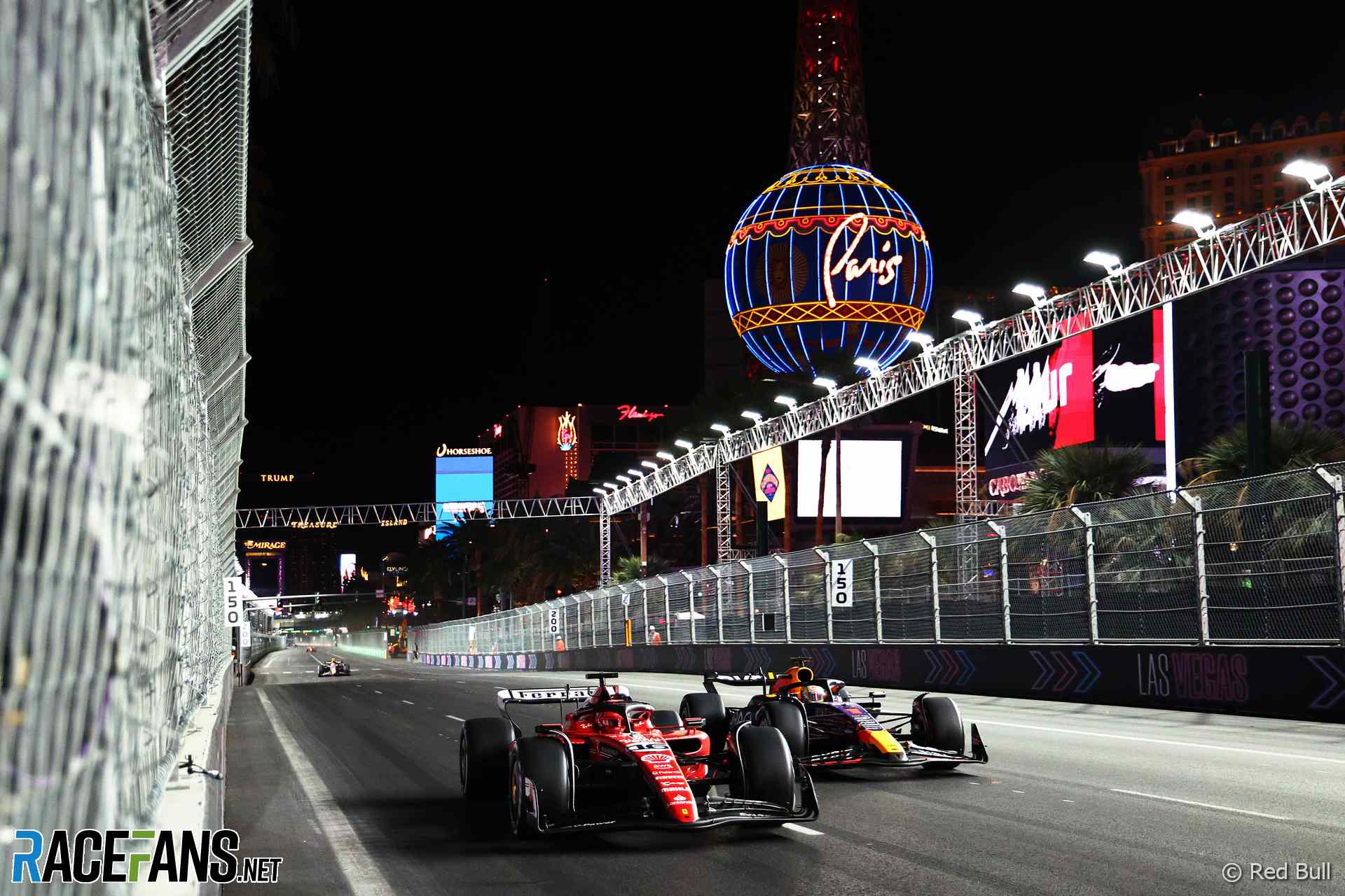 Charles Leclerc, Max Verstappen, Las Vegas, 2023