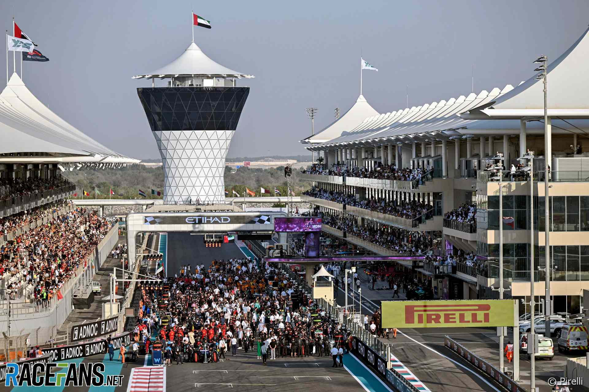 The Abu Dhabi Grand Prix grid, Yas Marina, 2023