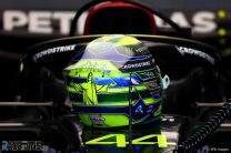 Lewis Hamilton's Brazilian Grand Prix helmet, Interlagos, 2023