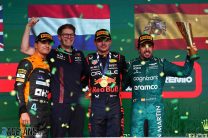 Lando Norris, Jeff Calam, Max Verstappen, Fernando Alonso, Interlagos, 2023